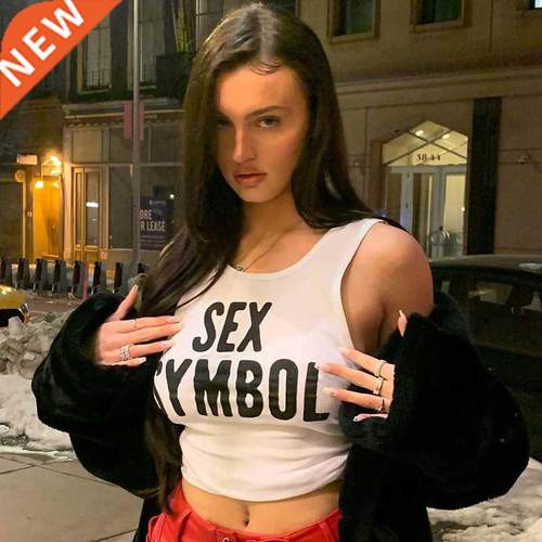 2022 Y2K Aesthetics Letter Print Baby Tees 2000s Sreetwear P