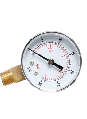 Pressure Gauge 52mm Dal 1/8 BSPT Vertcal 0/15,30,60,100,1