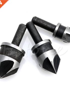 3Pcs 5 Flute Countersink Bit Set 90 Degree Hex Shank Chamfer