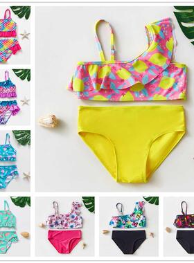 2~10Y Toddler Baby Girls Swimsuit Two pieces Girls swimwear