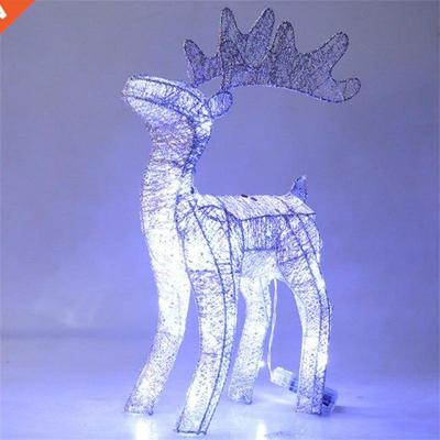 LED Christmas Deer 40cm Glowing Flashing Elk Shopping Mall O