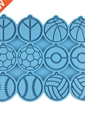 Ball Style Earrings Epoxy Resin Mold Ear Studs Dangle Castin