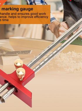 Stainless Steel Woodworking Double Head Scriber Ruler Markin