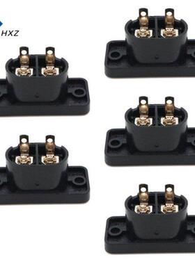 5pcs AC250V 2.5A 2Pin IEC 320 C8 Screw Mount Inlet Plug Sock