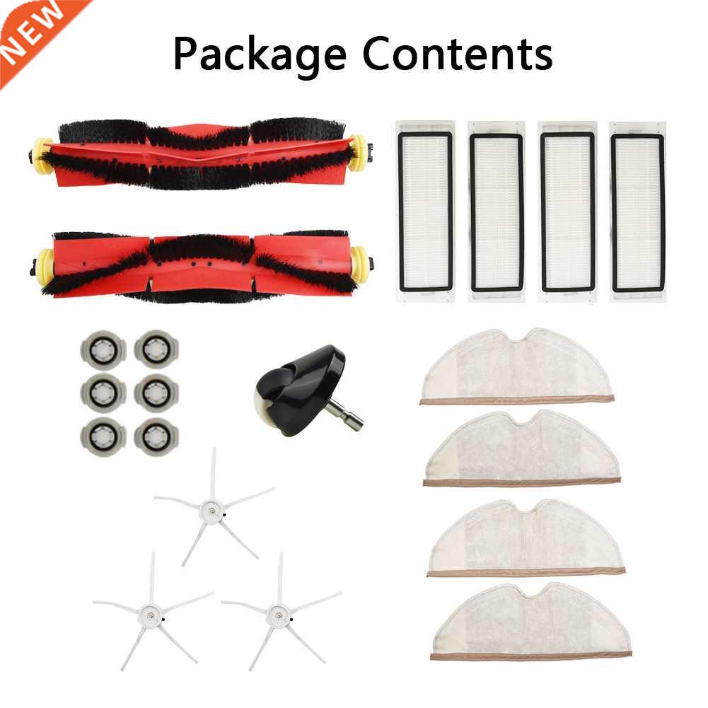 20Pcs/Set Detachable Roller Brushes Filters Mop Cloths Water