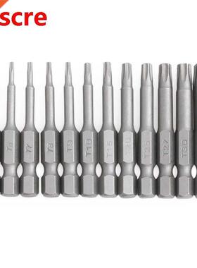 35ED 12pc/Set 1/4 Inch Length 50mm T5-T40 Magnetic Torx Elec