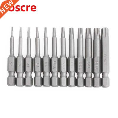 35ED 12pc/Set 1/4 Inch Length 50mm T5-T40 Magnetic Torx Elec