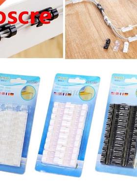 20PCS Self-Adhesive Data Cord Tie Cable Clamp Wire Clip Fixe