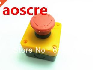 Button Push Switch Emergency Red Sign Stop Mushroom