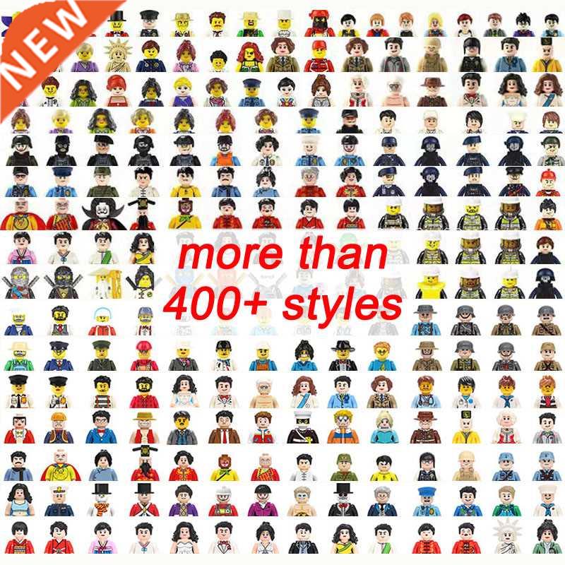 Family Mini Figures 3D Building Blocks City Worker Fireman D