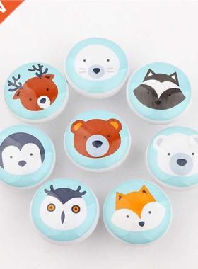 Owl Ceramic Handles Knobs Cartoon Animal Wardrobe Cupboard D