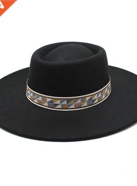 Women's cap hats for men fedoras Bowler black fashion autumn