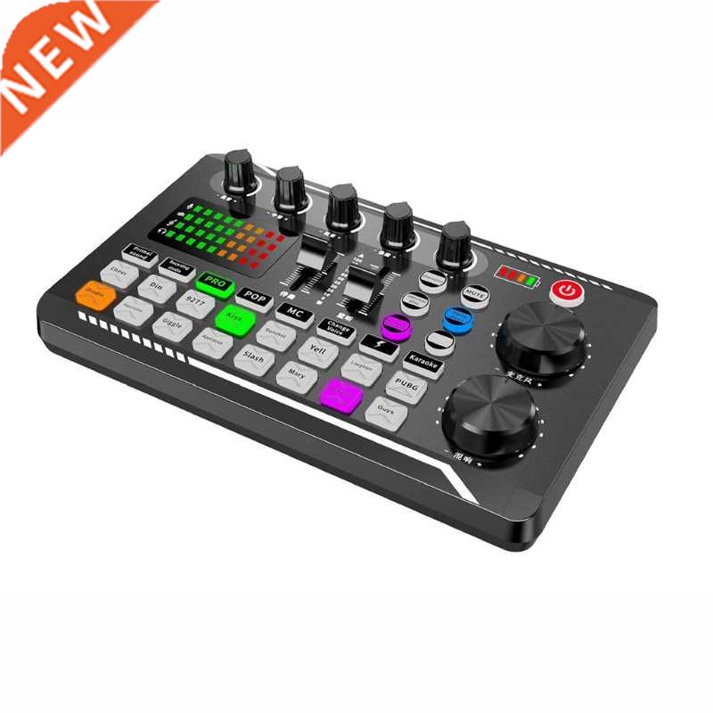 Interface F998 Sound Card .5mm Microphone Webcast Live Usb