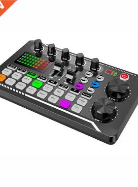 Interface F998 Sound Card .5mm Microphone Webcast Live Usb