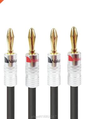3M Hifi Speaker Cable Wire with Banana Plug for Home Theate