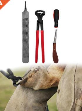 4 Pieces Farrier Hoof Trim Tool Kit for Hoof Nipper Trim Sho
