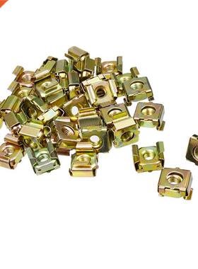 55Pack Zinc Plated M6 Cage Nut Bronze Tone for Server Shelf
