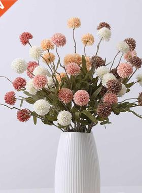 5 Head Silk Dandelion Flower Ball Pompom Artificial Flowers