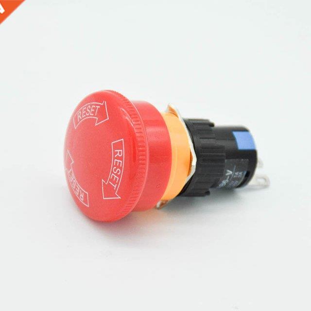 Red Mushroom DC 30V 5A / AC 250V 3A Emergency Stop/e-stop P