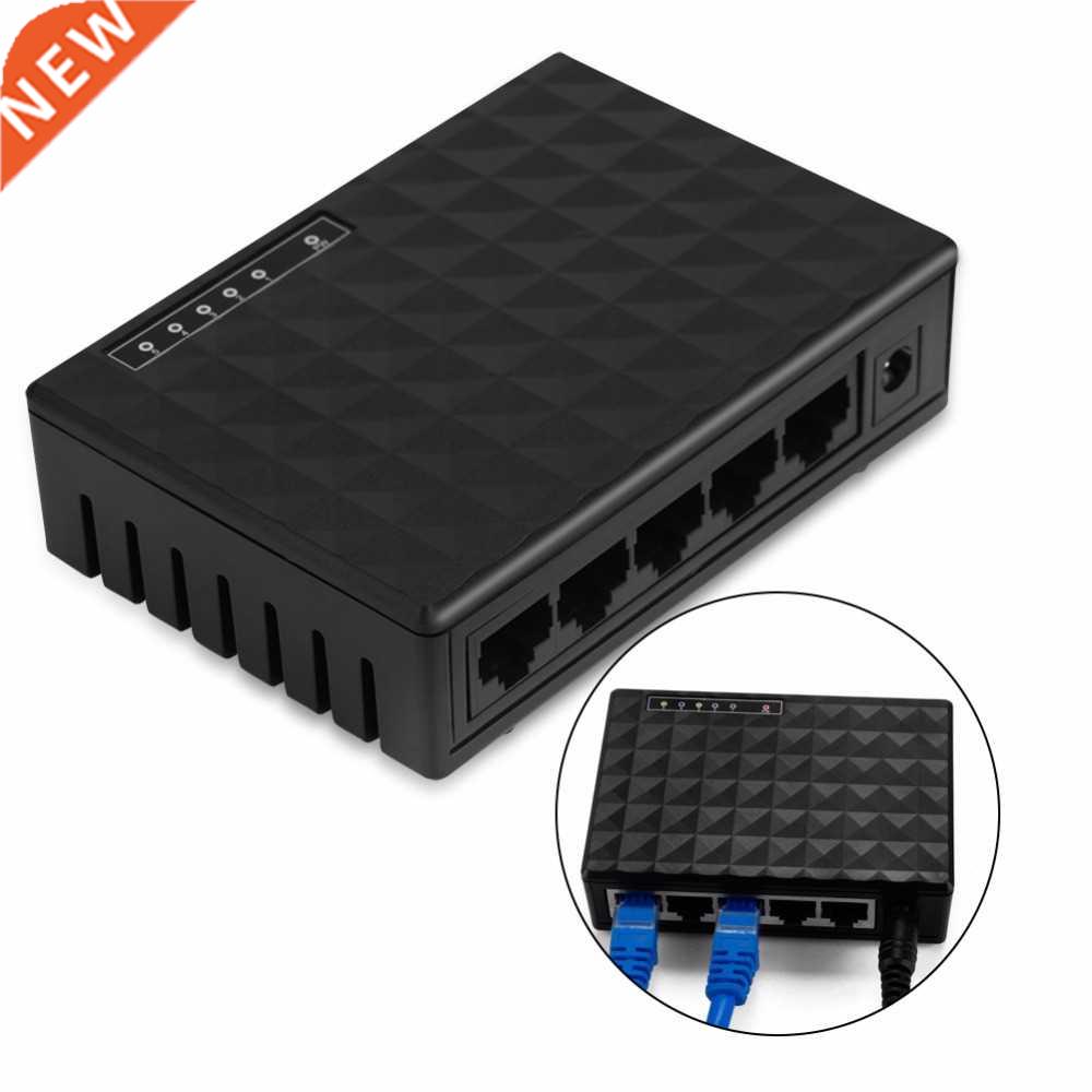 10/100Mbps 5 Ports Fast Ethernet LAN RJ45 Vlan Switch + Char