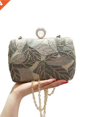 2022 New Women Sequins Evening Clutch Bling Embroidery Clutc