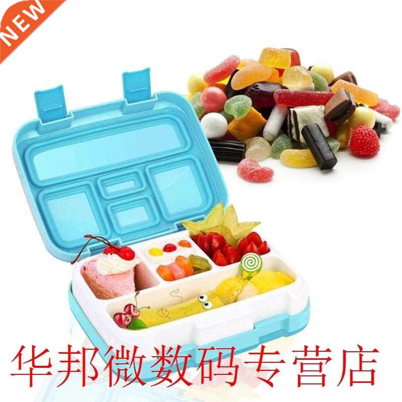 5 Grids Lunch Box Microwavable Bento Box Leakproof Food Stor