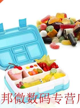 5 Grids Lunch Box Microwavable Bento Box Leakproof Food Stor