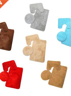 3 Piece Bathroom Rug Set Includes Bath Rug Contour Mat and T