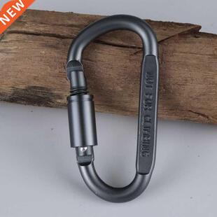 Carabiner Clip Lock Survival Set ring Locking Screw Hangin