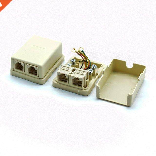 2pcs High-quality Telephone extender straight head cable ext