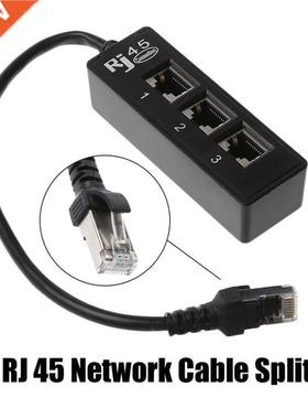 1pc RJ45 Extender 1 to  Socket Ethernet Network LAN Cable S