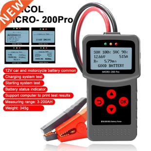 Micro 200Pro 12V 24V Car Battery Tester Digital Alternator