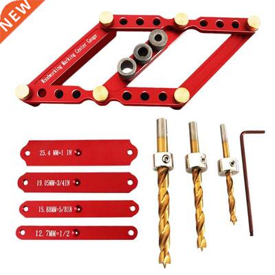 Alloy Square Pocket Hole Jig Woodworking 6/8/10mm Drilling L