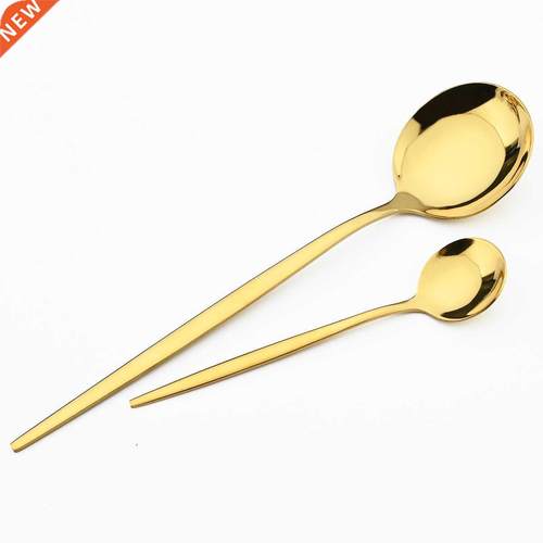 4Pcs/Set Colorful Dinnerware Set Stainless Steel Cutlery Din