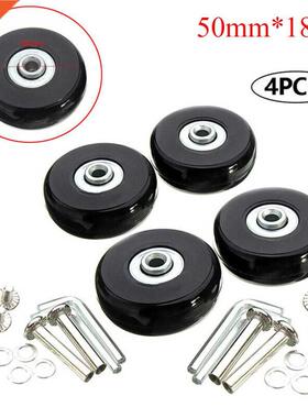 4Pcs Flexible Luggage Wheel Practical Replacement Roller Scr