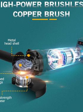 18V 800W 125mm Brushless Cordless Impct ngle Grinder witho