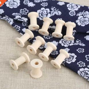 Wood Empty Thread 10Pcs Cylnder Tool Spools Needlewo Sewng