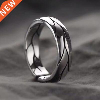 Classic Punk Hip Hop Multi Faceted Charm Opening Mens Rings