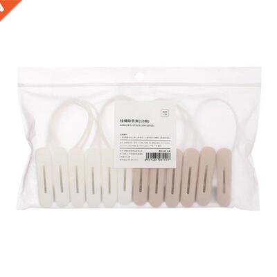 12Pcs/Set Wndproof Clothespns Plastc Clothes Peg Laundry