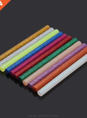 11pcs Hot Melt Glue Stick Mix Color Glitter Viscosity  Cr