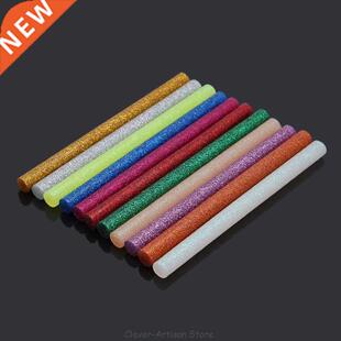 11pcs Hot Melt Glue Stick Mix Color Glitter Viscosity  Cr