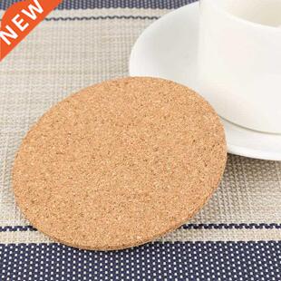 50Pcs Handy Round Shape Dia 9cm Plain Natural Cork Coasters