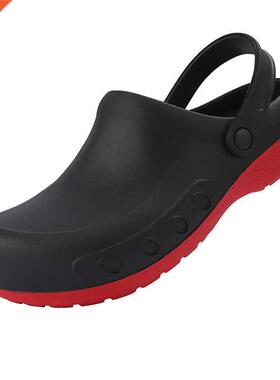 2021 New Professional Working Clogs Shoes Men Anti-Slip Simp