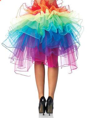 Hot Sale ! Women's Layered Rainbow Bustle Skirt Dance Tulle