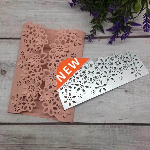 DIY Flower Floral Edge Bor Cutting Dies Stencil Metal Cut