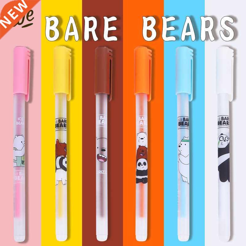 4 pcs/lot Bare Bear Cute Cartoon Neutrality Erasable Blue I