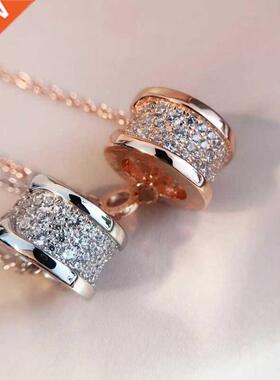 925 silver gold-plated big waist necklace European and Ameri