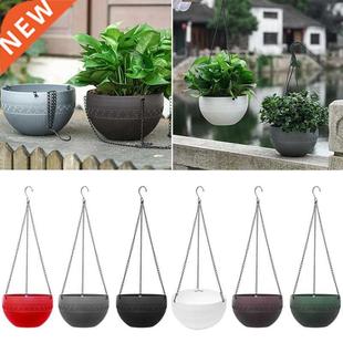 Plant Hanging Baskets Flower Pots Holder Chain Basin Plants