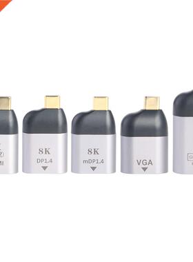 USB Type C to HDI/DP/ini DP/VGA/RJ45 Adapter 4K 60Hz ale