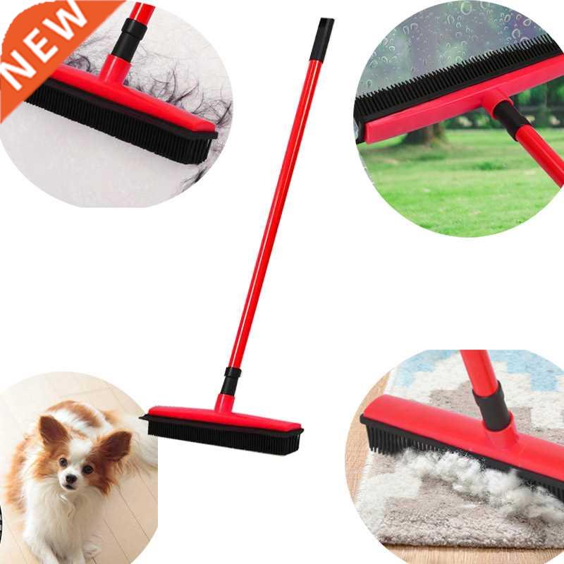 Floor Hair broom Dust Scraper & Pet rubber Brush Carpet